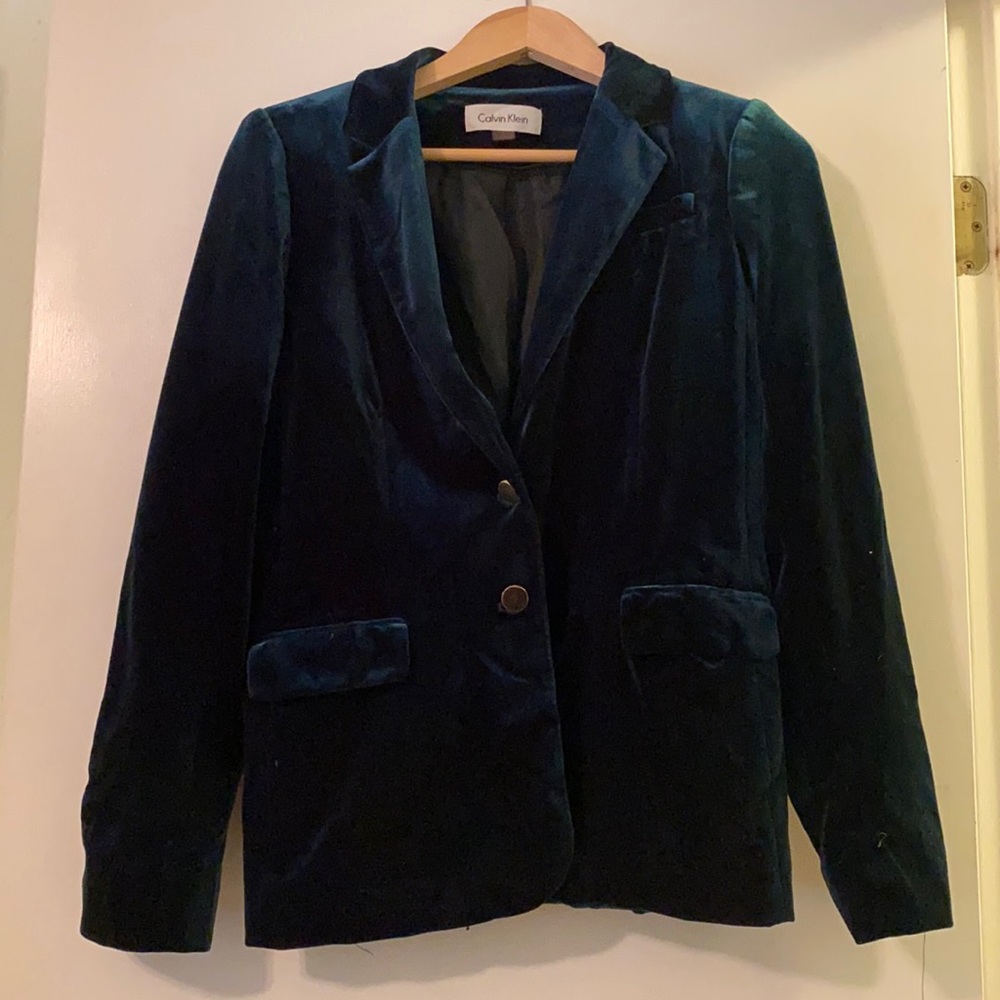 Green Velvet (looking) Blazer
